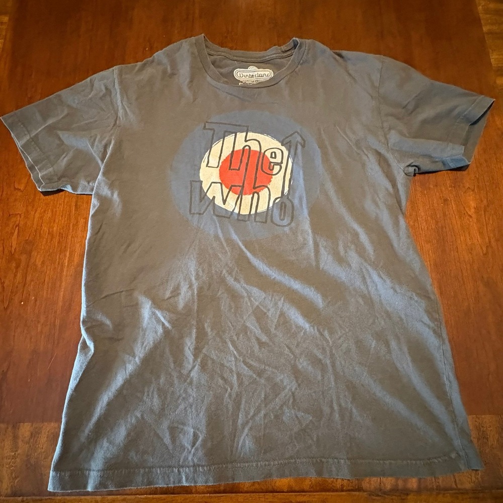 The Who Classic Rock Band T Shirt Gray Target‎ Logo Winterland Size Medium